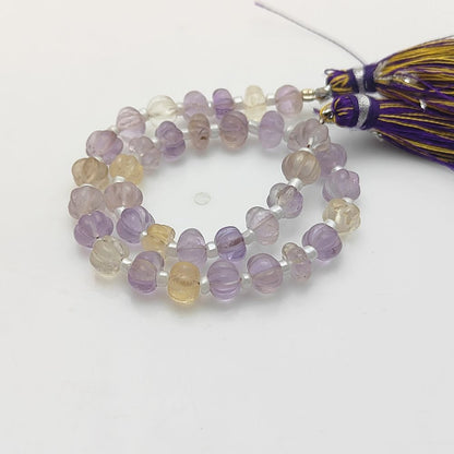 Natural Ametrine Pumpkin Gemstone Beads for Jewelry Designers & Crafters