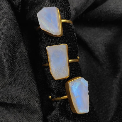 Handmade Boho Chic Moonstone Ring – Minimalist Jewelry for Women