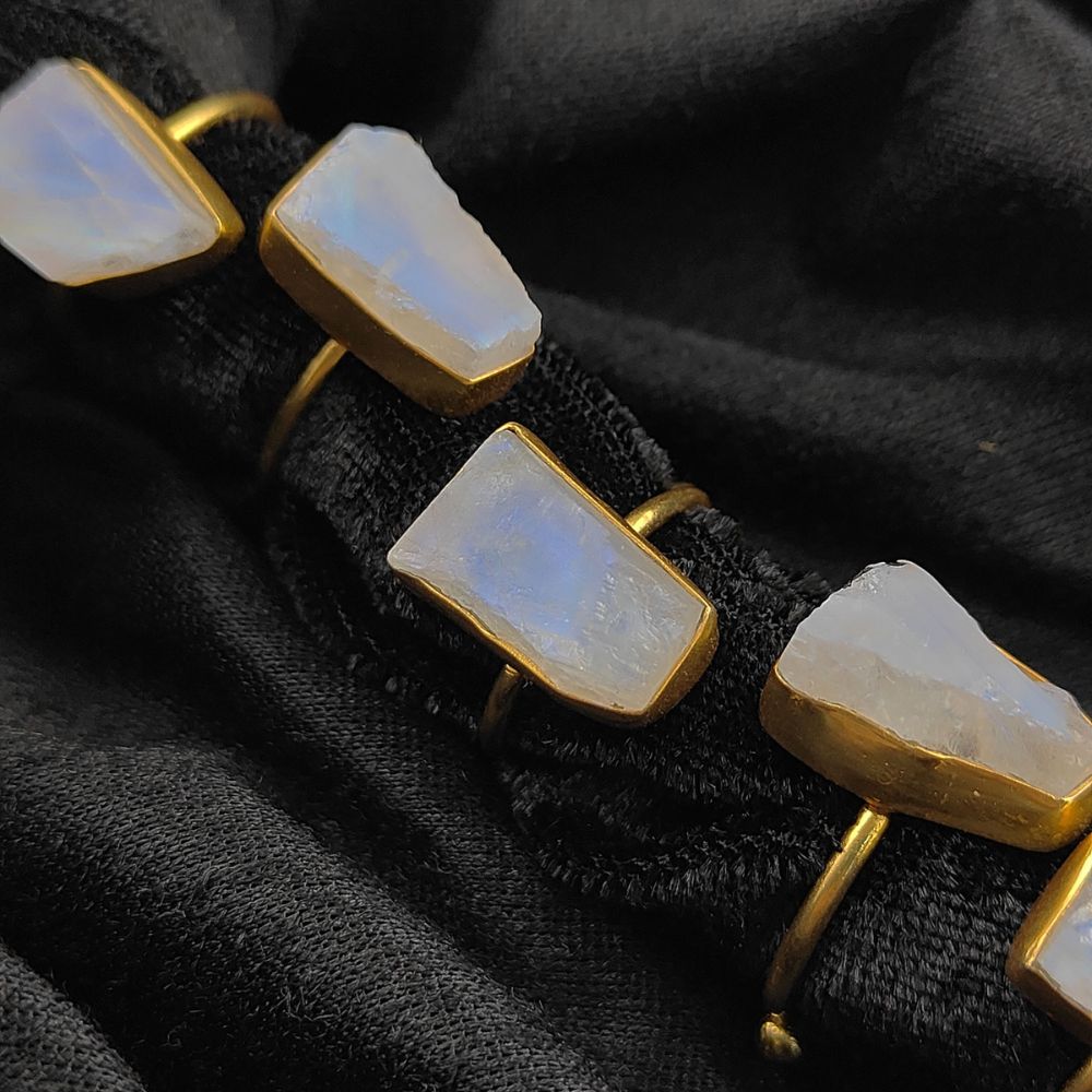 Adjustable Gemstone Ring – Bohemian Style for Women