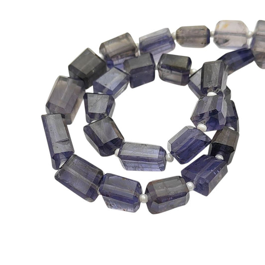 Rare Iolite Gemstone Beads Faceted Nugget 5-12mm for Handmade Necklaces & Bracelets
