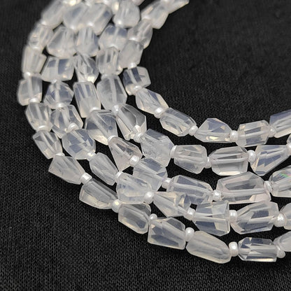 Raw Ice Quartz Faceted Beads Nugget Shape 5-12mm for Handmade Jewelry & Art