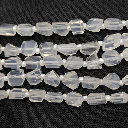 Raw Ice Quartz Faceted Beads Nugget Shape 5-12mm for Handmade Jewelry & Art