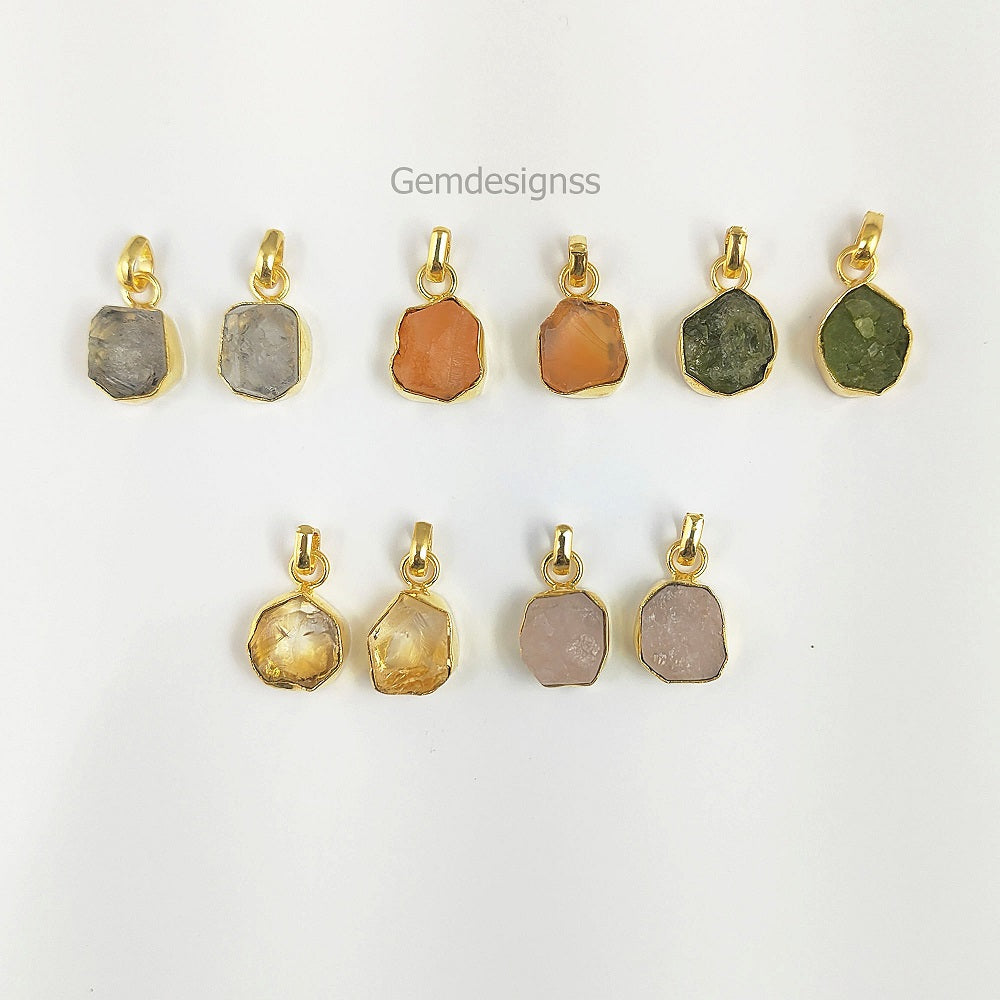 Rough Gemstones Minimalist Jewelry For Women