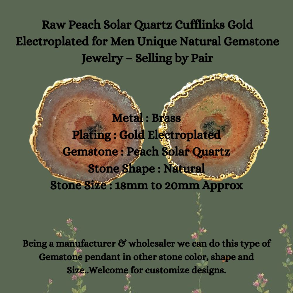 Gold Electroplated Natural Gemstone Jewelry