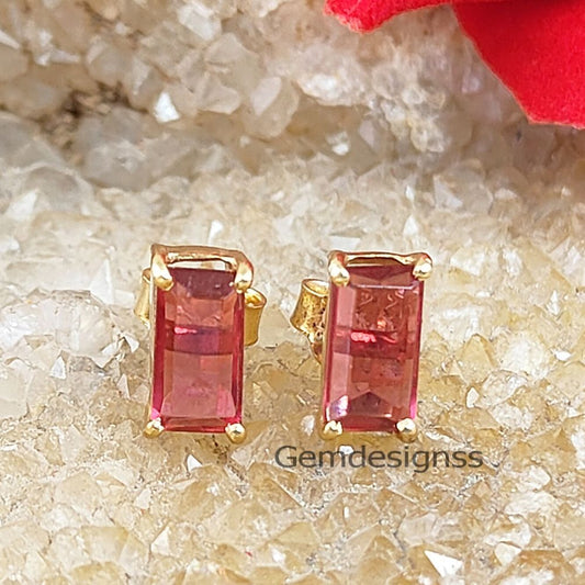 July Birthstone Ruby Earrings