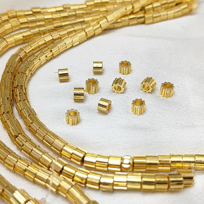 Screw Style Gold Spacer Beads