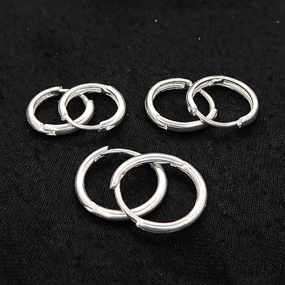 Gold & Silver Plated Hoop Earrings Findings Hinged Lever Back Hoops for DIY Jewelry & Earring Making Supplies- Selling Per Pair