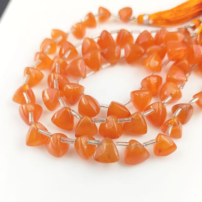High-quality carnelian briolette beads for jewelry designers