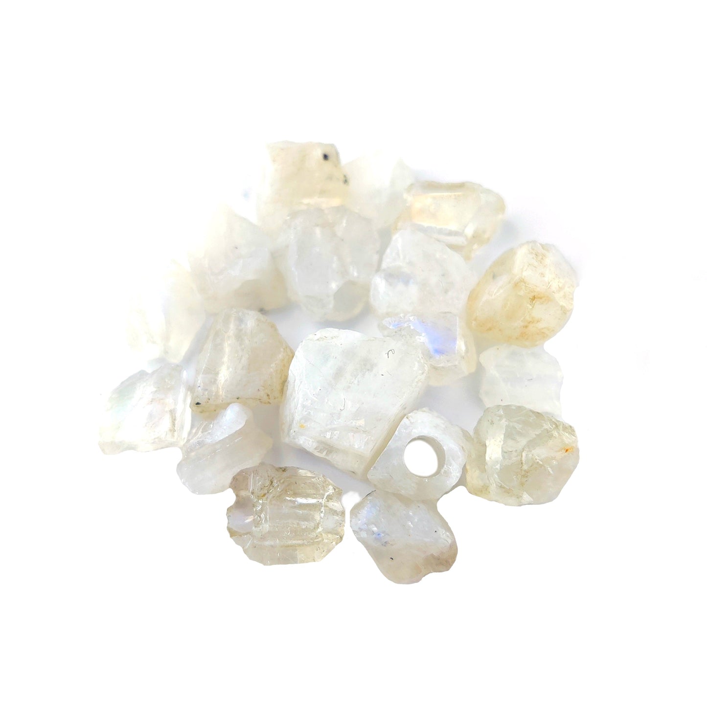 Tiny 3mm Rainbow Moonstone Beads Natural Drilled Loose Crystals for Jewelry Making