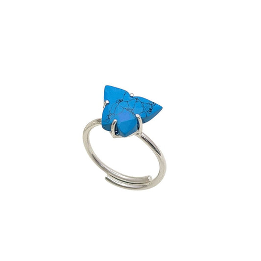 Handcrafted Turquoise Butterfly Ring in 925 Sterling Silver – Boho Jewelry for Women