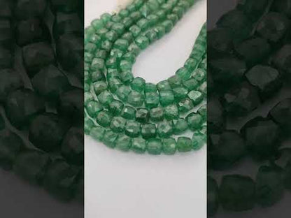 Green Strawberry Quartz Beads Natural Gemstone, Elegant Faceted Jewelry Making Beads for Bracelets, Necklaces & Craft Designs – Selling Per Strand