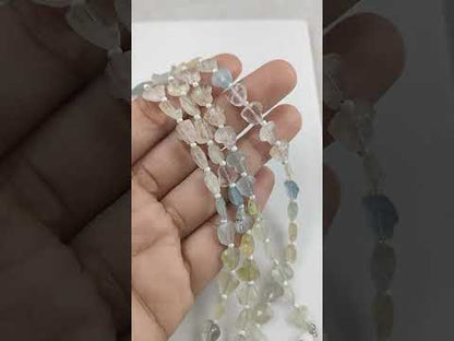 March Birthstone Natural Aquamarine Faceted Heart Gemstone Beads Elegant & Unique Jewelry Supplies