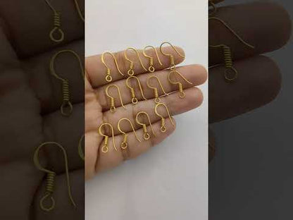 French Hook Earring Wires Gold Plated, Waterproof Silver Ear Wires for DIY Jewelry, Crafts & Handmade Designs Great Gift for Jewelry Makers