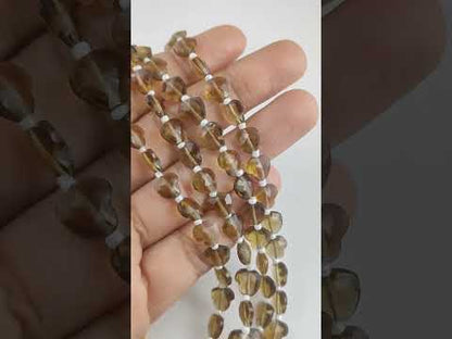 Handcrafted Champagne Faceted Heart Shape Beads Ideal for Custom Handmade Jewelry Designs