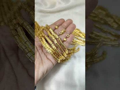 Screw Style Gold Spacer Beads Brass Beads for DIY Necklaces & Bracelets