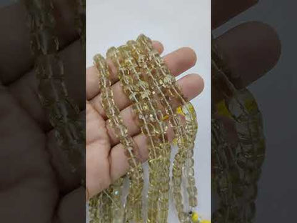 Lemon Quartz Natural Gemstone Beads for Handmade Jewelry, Faceted Yellow Beads for Bracelets & Necklaces – Selling Per Strand