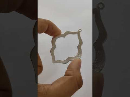 Moroccan Style Gold Plated Frame Charms, Jewelry Making Supplies for Earrings, Necklaces & DIY Pendants