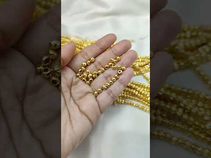 Unique Watermelon Shape Spacer Beads Gold Plated Brass Jewelry Findings