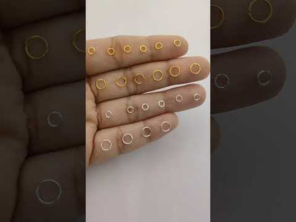 Jewelry Making Supplies Gold Plated Open Jump Rings in 4mm & 6mm, Silver Split Jump Rings for DIY Necklace, Bracelet, Earring Crafting- Selling By 50 Pcs Set