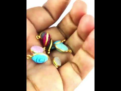 Gold Plated Sterling Silver Turquoise Pendant Handmade Spiritual Healing Jewelry- Selling Per Piece