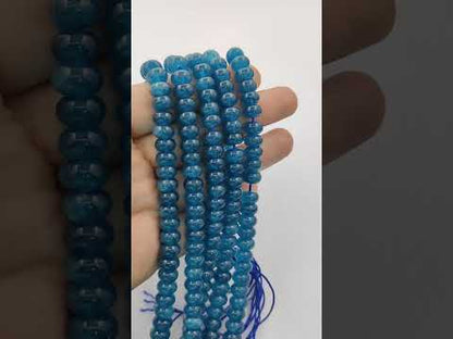 Blue Kyanite Gemstone Beads 8mm Rondelle Strand DIY Jewelry & Craft Essentials