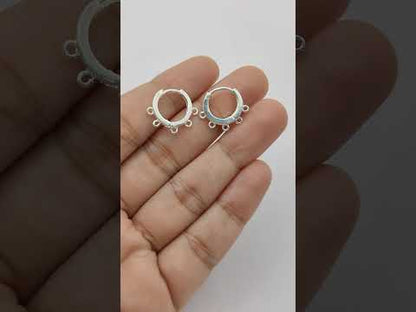 Gold & Silver Plated Hoop Earrings for Jewelry Crafting Multi-Loop Metal Findings, DIY Earring Supplies – Selling Per Pair