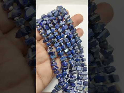 Loose Lapis Lazuli Gemstone Beads Natural Irregular Nuggets for DIY Jewelry Projects & Gifts