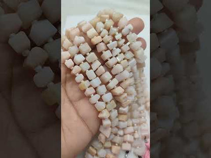 Natural Pink Opal Chip Beads Blush Gemstone Nuggets for Delicate DIY Designs