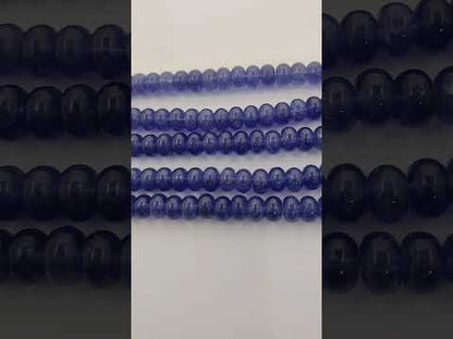 December Birthstone Tanzanite Beads Strand 8mm Smooth Gemstones for DIY Jewellery Making, Bracelets, Necklaces, and Beaded Accessories
