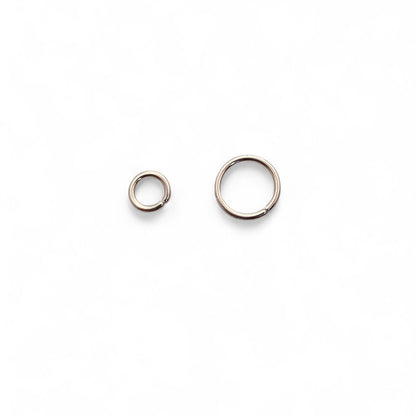 Jewelry Making Supplies Gold Plated Open Jump Rings in 4mm & 6mm, Silver Split Jump Rings for DIY Necklace, Bracelet, Earring Crafting- Selling By 50 Pcs Set