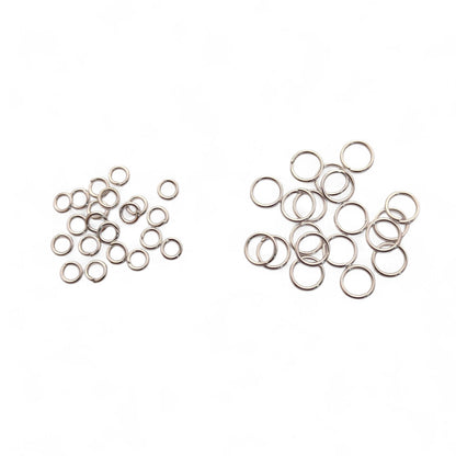 Jewelry Making Supplies Gold Plated Open Jump Rings in 4mm & 6mm, Silver Split Jump Rings for DIY Necklace, Bracelet, Earring Crafting- Selling By 50 Pcs Set